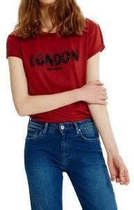 T-SHIRT PEPE JEANS PENELOPE ΜΠΟΡΝΤΩ (L) T-SHIRT PEPE JEANS PENELOPE ΜΠΟΡΝΤΩ (L)