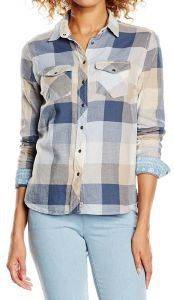 ΠΟΥΚΑΜΙΣΟ PEPE JEANS KARINA ΚΑΡΟ ΜΠΛΕ/ΜΠΕΖ (M) ΠΟΥΚΑΜΙΣΟ PEPE JEANS KARINA ΚΑΡΟ ΜΠΛΕ/ΜΠΕΖ (M)