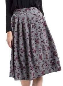 ΦΟΥΣΤΑ HELMI MIDI FLORAL ΓΚΡΙ/ΜΠΟΡΝΤΩ (S) ΦΟΥΣΤΑ HELMI MIDI FLORAL ΓΚΡΙ/ΜΠΟΡΝΤΩ (S)