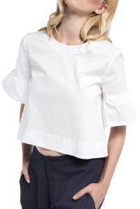 CROP TOP HELMI ME 3/4 ΜΑΝΙΚΙ ΜΕ ΒΟΛΑΝ ΛΕΥΚΟ (S) CROP TOP HELMI ME 3/4 ΜΑΝΙΚΙ ΜΕ ΒΟΛΑΝ ΛΕΥΚΟ (S)