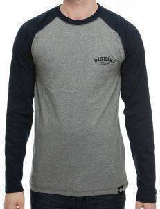 ΜΠΛΟΥΖΑ ΜΑΚΡΥΜΑΝΙΚΗ DICKIES BASEBALL ΓΚΡΙ ΜΕΛΑΝΖΕ/ΜΠΛΕ ΣΚΟΥΡΟ (M) ΜΠΛΟΥΖΑ ΜΑΚΡΥΜΑΝΙΚΗ DICKIES BASEBALL ΓΚΡΙ ΜΕΛΑΝΖΕ/ΜΠΛΕ ΣΚΟΥΡΟ (M)
