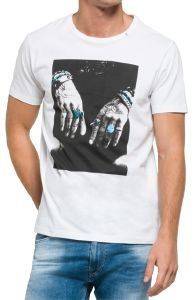 T-SHIRT REPLAY PHOTO PRINT M3266 .000.2660 ����� (L)