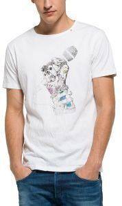 T-SHIRT REPLAY ΜΕ ΤΥΠΩΜΑ M3287 .000.2660 ΛΕΥΚΟ (XL) T-SHIRT REPLAY ΜΕ ΤΥΠΩΜΑ M3287 .000.2660 ΛΕΥΚΟ (XL)