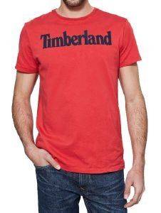 T-SHIRT TIMBERLAND BRAND CA1LAOE66 ΚΟΚΚΙΝΟ (L) T-SHIRT TIMBERLAND BRAND CA1LAOE66 ΚΟΚΚΙΝΟ (L)