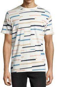 T-SHIRT WESC MAX BROKEN STRIPE  (S)