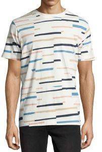 T-SHIRT WESC MAX BROKEN STRIPE ����� (L)