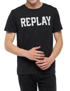 T-SHIRT REPLAY M3329S.000.22336 ΜΑΥΡΟ ΜΕΛΑΝΖΕ (M) T-SHIRT REPLAY M3329S.000.22336 ΜΑΥΡΟ ΜΕΛΑΝΖΕ (M)