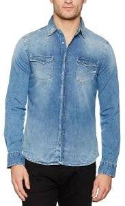 ΠΟΥΚΑΜΙΣΟ JEAN GAS KANT WY24 ΜΠΛΕ (XXL) ΠΟΥΚΑΜΙΣΟ JEAN GAS KANT WY24 ΜΠΛΕ (XXL)