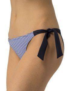 BIKINI BRIEF TOMMY HILFIGER HAIDEE BOW TANGA ΡΙΓΕ ΜΠΛΕ/ΛΕΥΚΟ (40) BIKINI BRIEF TOMMY HILFIGER HAIDEE BOW TANGA ΡΙΓΕ ΜΠΛΕ/ΛΕΥΚΟ (40)