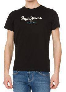 T-SHIRT PEPE JEANS EGGO ΜΑΥΡΟ (M) T-SHIRT PEPE JEANS EGGO ΜΑΥΡΟ (M)