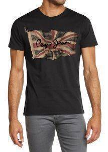 T-SHIRT PEPE JEANS FLAG LOGO ΜΑΥΡΟ (XXL) T-SHIRT PEPE JEANS FLAG LOGO ΜΑΥΡΟ (XXL)
