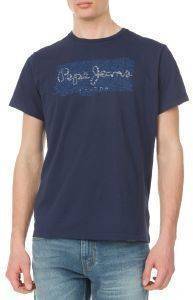 T-SHIRT PEPE JEANS CLUSTER ΣΚΟΥΡΟ ΜΠΛΕ (S) T-SHIRT PEPE JEANS CLUSTER ΣΚΟΥΡΟ ΜΠΛΕ (S)
