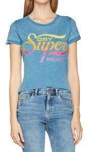 T-SHIRT SUPERDRY SUPER BEACH BURNOUT ENTRY ΜΠΛΕ ΜΕΛΑΝΖΕ (S) T-SHIRT SUPERDRY SUPER BEACH BURNOUT ENTRY ΜΠΛΕ ΜΕΛΑΝΖΕ (S)