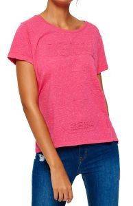 T-SHIRT SUPERDRY OSAKA EMBOSSED BRIGHT ΡΟΖ ΜΕΛΑΝΖΕ (M) T-SHIRT SUPERDRY OSAKA EMBOSSED BRIGHT ΡΟΖ ΜΕΛΑΝΖΕ (M)