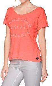 T-SHIRT SUPERDRY GRAPHIC POCKET FLUO ΚΟΡΑΛΙ