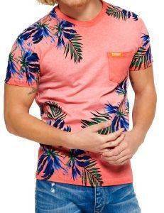 T-SHIRT SUPERDRY CALIFORNIA POCKET ΡΟΖ ΜΕΛΑΝΖΕ (M) T-SHIRT SUPERDRY CALIFORNIA POCKET ΡΟΖ ΜΕΛΑΝΖΕ (M)