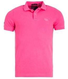 T-SHIRT POLO SUPERDRY VINTAGE DESTROYED M11MT009 FLUO ΦΟΥΞΙΑ (M) T-SHIRT POLO SUPERDRY VINTAGE DESTROYED M11MT009 FLUO ΦΟΥΞΙΑ (M)
