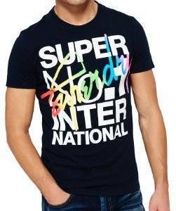 T-SHIRT SUPERDRY INTERLOCKED INTERNATIONAL ����� (XXL)