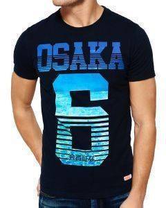 T-SHIRT SUPERDRY OSAKA AQUA STRIPE ������ ���� (XL)