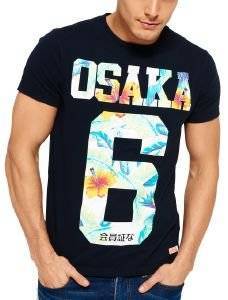 T-SHIRT SUPERDRY OSAKA HIBISCUS ΣΚΟΥΡΟ ΜΠΛΕ (XL) T-SHIRT SUPERDRY OSAKA HIBISCUS ΣΚΟΥΡΟ ΜΠΛΕ (XL)