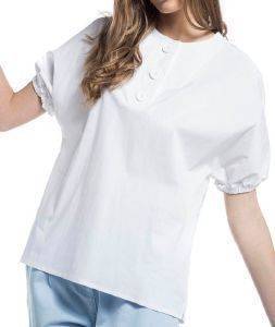 TOP HELMI ΜΕ BALLOON ΜΑΝΙΚΙΑ ΛΕΥΚΟ (S) TOP HELMI ΜΕ BALLOON ΜΑΝΙΚΙΑ ΛΕΥΚΟ (S)