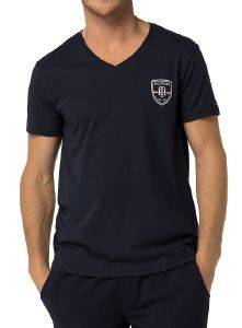 T-SHIRT TOMMY HILFIGER BADGE ΣΚΟΥΡΟ ΜΠΛΕ (XL) T-SHIRT TOMMY HILFIGER BADGE ΣΚΟΥΡΟ ΜΠΛΕ (XL)