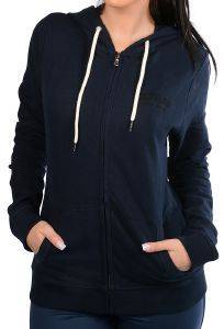 HOODIE ΜΕ ΦΕΡΜΟΥΑΡ TOMMY HILFIGER ZIP THRU ΣΚΟΥΡΟ ΜΠΛΕ (L) HOODIE ΜΕ ΦΕΡΜΟΥΑΡ TOMMY HILFIGER ZIP THRU ΣΚΟΥΡΟ ΜΠΛΕ (L)