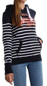 HOODIE SUPERDRY VINTAGE LOGO STRIPE ΣΚΟΥΡΟ ΜΠΛΕ/ΛΕΥΚΟ (S) HOODIE SUPERDRY VINTAGE LOGO STRIPE ΣΚΟΥΡΟ ΜΠΛΕ/ΛΕΥΚΟ (S)