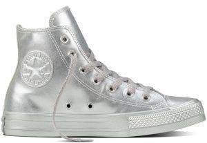  CONVERSE ALL STAR CHUCK TAYLOR CTAS HI 157630C SILVER (EUR:37)