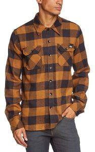 ΠΟΥΚΑΜΙΣΟ DICKIES SACRAMENTO ΚΑΡΟ BROWN DUCK (L) ΠΟΥΚΑΜΙΣΟ DICKIES SACRAMENTO ΚΑΡΟ BROWN DUCK (L)
