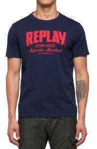 T-SHIRT REPLAY M3481.000.2660 ΜΕ ΤΥΠΩΜΑ ΣΚΟΥΡΟ ΜΠΛΕ (XXL) T-SHIRT REPLAY M3481.000.2660 ΜΕ ΤΥΠΩΜΑ ΣΚΟΥΡΟ ΜΠΛΕ (XXL)