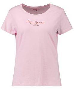 T-SHIRT PEPE JEANS NEW VIRGINIA ΡΟΖ (S) T-SHIRT PEPE JEANS NEW VIRGINIA ΡΟΖ (S)