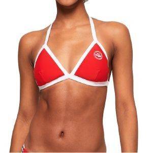 BIKINI TOP SUPERDRY TRIO COLOUR TRIANGLE KOKKINO/ (S)