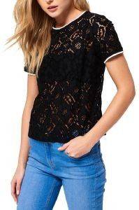 T-HIRT SUPERDRY TORI ALL OVER LACE ΜΑΥΡΟ (L) T-HIRT SUPERDRY TORI ALL OVER LACE ΜΑΥΡΟ (L)