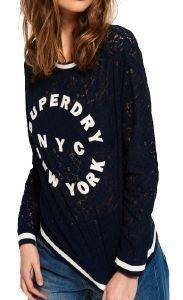 ΜΠΛΟΥΖΑ ΜΑΚΡΥΜΑΝΙΚΗ SUPERDRY D1 LACE TIPPED ΣΚΟΥΡΟ ΜΠΛΕ (S) ΜΠΛΟΥΖΑ ΜΑΚΡΥΜΑΝΙΚΗ SUPERDRY D1 LACE TIPPED ΣΚΟΥΡΟ ΜΠΛΕ (S)