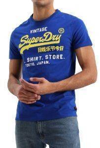 T-SHIRT SUPERDRY D1 SHOP DUO LITE ΜΠΛΕ (M) T-SHIRT SUPERDRY D1 SHOP DUO LITE ΜΠΛΕ (M)