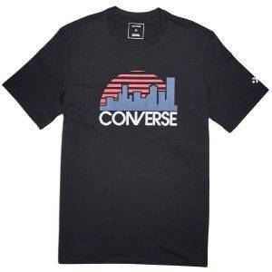 T-SHIRT CONVERSE RETRO SKYLINE ΜΑΥΡΟ (M) T-SHIRT CONVERSE RETRO SKYLINE ΜΑΥΡΟ (M)