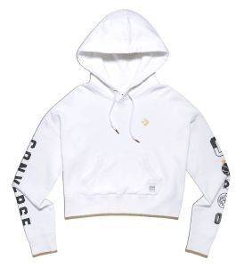 HOODIE CONVERSE ESSENTIALS METALLIC ΛΕΥΚΟ (L) HOODIE CONVERSE ESSENTIALS METALLIC ΛΕΥΚΟ (L)