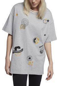 T-SHIRT CONVERSE ALL OVER PATCH ΓΚΡΙ ΜΕΛΑΝΖΕ (XS) T-SHIRT CONVERSE ALL OVER PATCH ΓΚΡΙ ΜΕΛΑΝΖΕ (XS)