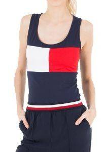 TOP TOMMY HILFIGER TANK ΣΚΟΥΡΟ ΜΠΛΕ (L) TOP TOMMY HILFIGER TANK ΣΚΟΥΡΟ ΜΠΛΕ (L)