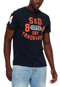 T-SHIRT SUPERDRY TRACKSTER LITE ΣΚΟΥΡΟ ΜΠΛΕ (XXL) T-SHIRT SUPERDRY TRACKSTER LITE ΣΚΟΥΡΟ ΜΠΛΕ (XXL)