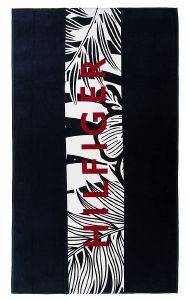 ΠΕΤΣΕΤΑ ΘΑΛΑΣΣΗΣ TOMMY HILFIGER TROPICAL BEACH ΣΚΟΥΡΟ ΜΠΛΕ ΠΕΤΣΕΤΑ ΘΑΛΑΣΣΗΣ TOMMY HILFIGER TROPICAL BEACH ΣΚΟΥΡΟ ΜΠΛΕ