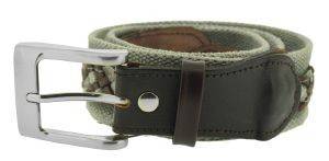 ΖΩΝΗ TZEVELION ΔΕΡΜΑ/ΥΦΑΣΜΑ BL211 ΠΛΕΚΤΗ ΑΝΟΙΧΤΟ ΓΚΡΙ