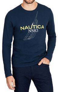 ΜΠΛΟΥΖΑ ΜΑΚΡΥΜΑΝΙΚΗ NAUTICA 83103V ΣΚΟΥΡΟ ΜΠΛΕ (M)) ΜΠΛΟΥΖΑ ΜΑΚΡΥΜΑΝΙΚΗ NAUTICA 83103V ΣΚΟΥΡΟ ΜΠΛΕ (M))
