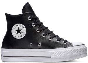   CONVERSE ALL STAR CHUCK TAYLOR LIFT CLEAN LEATHER 561675C BLACK (EUR:39.5)