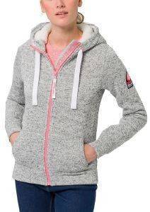 HOODIE ΜΕ ΦΕΡΜΟΥΑΡ SUPERDRY STORM COLOUR POP ΓΚΡΙ ΜΕΛΑΝΖΕ (S) HOODIE ΜΕ ΦΕΡΜΟΥΑΡ SUPERDRY STORM COLOUR POP ΓΚΡΙ ΜΕΛΑΝΖΕ (S)