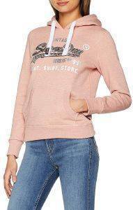 HOODIE SUPERDRY SHIRT SHOP SEQUIN APG20407AR/XT3  (S)