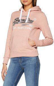 HOODIE SUPERDRY SHIRT SHOP SEQUIN APG20407AR/XT3 ΡΟΖ (L) HOODIE SUPERDRY SHIRT SHOP SEQUIN APG20407AR/XT3 ΡΟΖ (L)