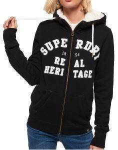 HOODIE ΜΕ ΦΕΡΜΟΥΑΡ SUPERDRY ARIA APPLIQUE G20002AR/02A ΜΑΥΡΟ (S) HOODIE ΜΕ ΦΕΡΜΟΥΑΡ SUPERDRY ARIA APPLIQUE G20002AR/02A ΜΑΥΡΟ (S)