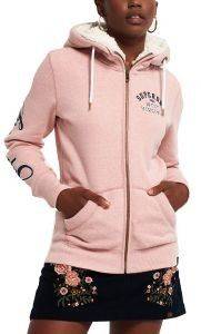 HOODIE ΜΕ ΦΕΡΜΟΥΑΡ SUPERDRY ARIA APPLIQUE G20002AR/WK6 ΡΟΖ ΜΕΛΑΝΖΕ (S) HOODIE ΜΕ ΦΕΡΜΟΥΑΡ SUPERDRY ARIA APPLIQUE G20002AR/WK6 ΡΟΖ ΜΕΛΑΝΖΕ (S)